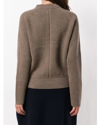 Женский коричневый свитер с круглым вырезом от The Row