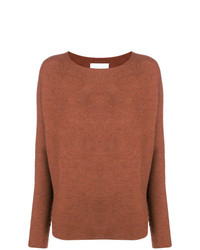 Женский коричневый свитер с круглым вырезом от Christian Wijnants