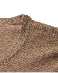 Мужской коричневый свитер с круглым вырезом от Acne Studios