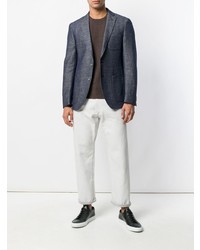 Мужской коричневый свитер с круглым вырезом от Cenere Gb