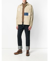 Мужской коричневый свитер с круглым вырезом от Roberto Collina