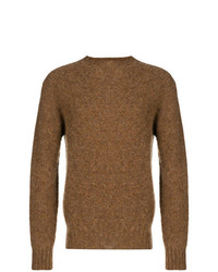 Мужской коричневый свитер с круглым вырезом от Howlin'