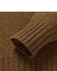 Мужской коричневый свитер с круглым вырезом от Acne Studios