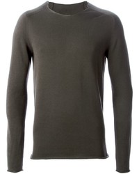 Мужской коричневый свитер с круглым вырезом от Label Under Construction