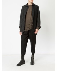 Мужской коричневый свитер с круглым вырезом от Cedric Jacquemyn