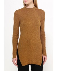 Женский коричневый свитер с круглым вырезом от Mango