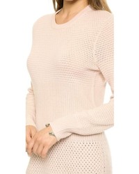 Женский коричневый свитер с круглым вырезом от Equipment