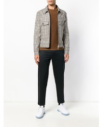 Мужской коричневый свитер с круглым вырезом от Bellerose