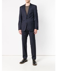 Мужской коричневый свитер с круглым вырезом от Paolo Pecora