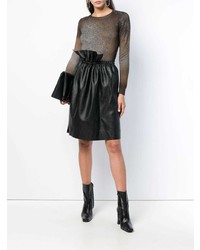 Женский коричневый свитер с круглым вырезом от Avant Toi