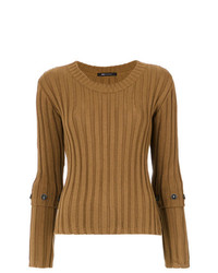 Женский коричневый свитер с круглым вырезом от Uma Raquel Davidowicz