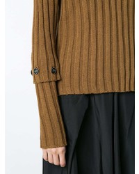 Женский коричневый свитер с круглым вырезом от Uma Raquel Davidowicz