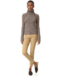 Женский коричневый свитер от Veronica Beard