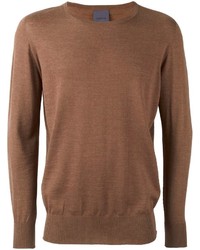Мужской коричневый свитер от Laneus