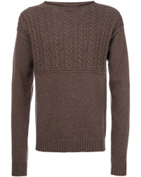 Мужской коричневый свитер от Maison Margiela