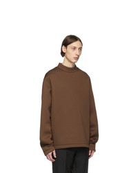 Мужской коричневый свитшот от Maison Margiela