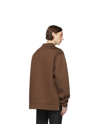 Мужской коричневый свитшот от Maison Margiela