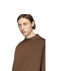 Мужской коричневый свитшот от Maison Margiela