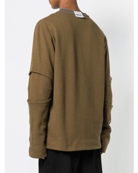 Мужской коричневый свитшот от Lost & Found Rooms