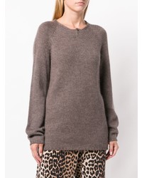 Коричневый свободный свитер от Ma Ry Ya