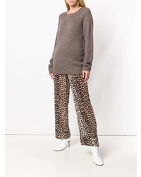 Коричневый свободный свитер от Ma Ry Ya