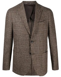 Мужской коричневый твидовый пиджак от Lardini
