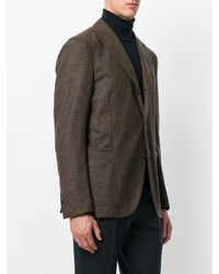 Мужской коричневый твидовый пиджак от Boglioli