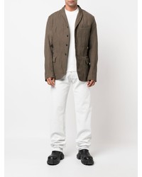 Мужской коричневый хлопковый пиджак от Masnada