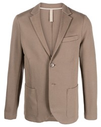 Мужской коричневый хлопковый пиджак от Harris Wharf London