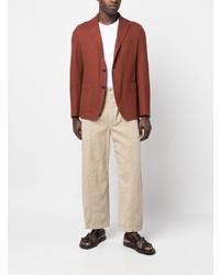 Мужской коричневый хлопковый пиджак от Tagliatore