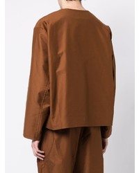 Мужской коричневый хлопковый пиджак от Hed Mayner