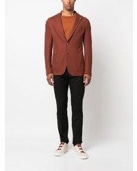 Мужской коричневый хлопковый пиджак от Tagliatore