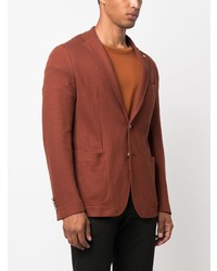 Мужской коричневый хлопковый пиджак от Tagliatore
