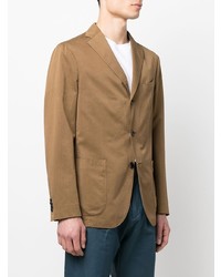 Мужской коричневый хлопковый пиджак от Boglioli