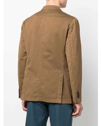 Мужской коричневый хлопковый пиджак от Boglioli