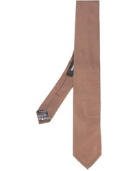 Мужской коричневый шелковый галстук от DSQUARED2