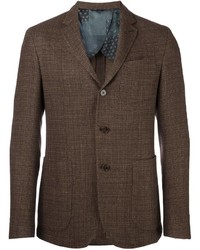 Мужской коричневый шелковый пиджак от Etro