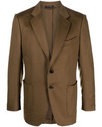 Мужской коричневый шелковый пиджак от Tom Ford