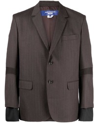 Мужской коричневый шерстяной вязаный пиджак от Junya Watanabe MAN