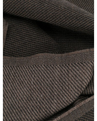 Мужской коричневый шерстяной вязаный шарф от Tom Ford