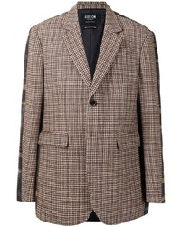 Мужской коричневый шерстяной пиджак с узором "гусиные лапки" от FIVE CM