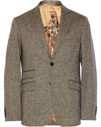 Мужской коричневый шерстяной пиджак от Billy Reid