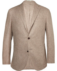 Мужской коричневый шерстяной пиджак от Boglioli