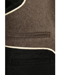 Женский коричневый шерстяной пиджак от Christophe Lemaire