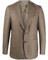 Мужской коричневый шерстяной пиджак от Canali