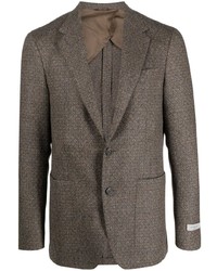 Мужской коричневый шерстяной пиджак от Canali