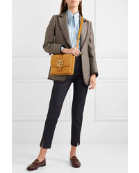 Женский коричневый шерстяной пиджак от Gucci