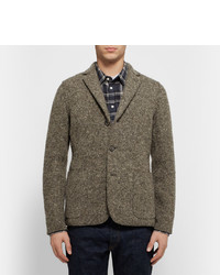 Мужской коричневый шерстяной пиджак от Aspesi