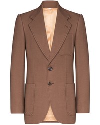 Мужской коричневый шерстяной пиджак от Gucci