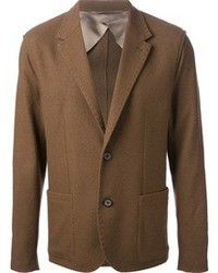 Мужской коричневый шерстяной пиджак от Lanvin